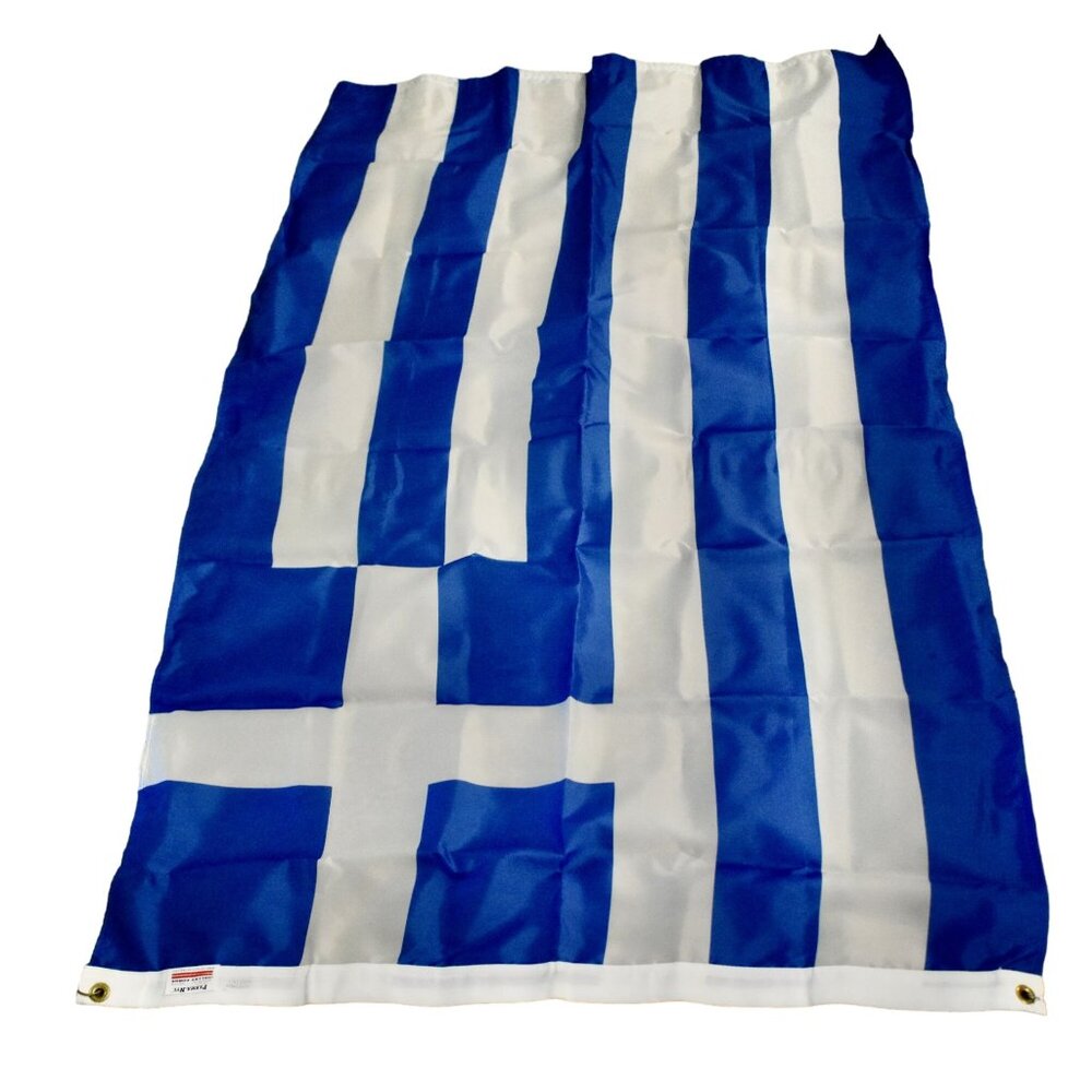 Valley Forge Greece Outdoor Flag w/Grommets Perma Nyl Size 3ft x 5ft